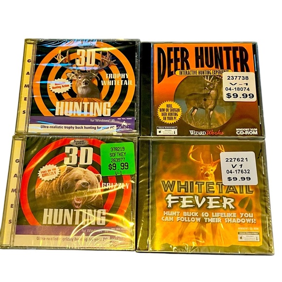 Vintage NWT 3D Hunting Whitetail Fever Deer Hunter Windows 95/98 PC Game Bundle - Picture 2 of 8